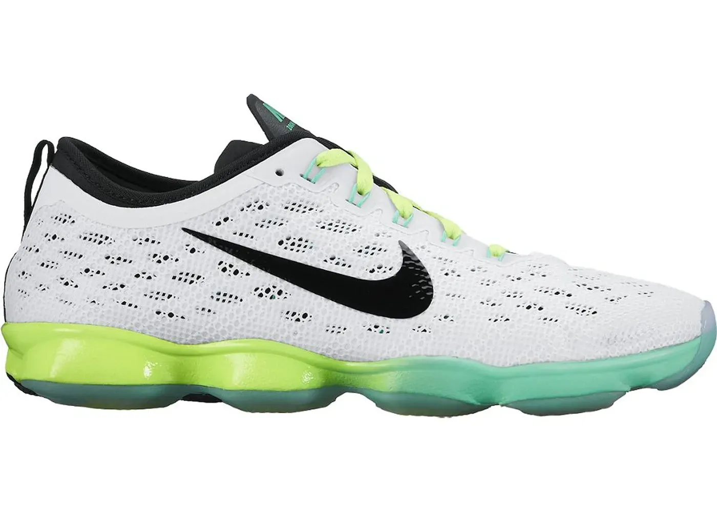 Фото № 1 с приближением к товару «‎Nike Zoom Fit Agility White Black Green Glow Volt »