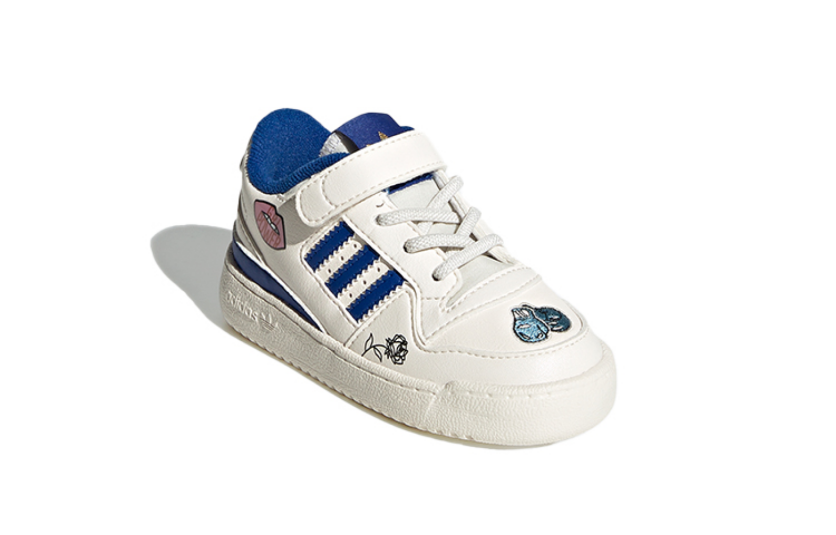Фото № 3 с приближением к товару «‎(TD) adidas originals Forum Low El I Shoes WhiteBlue»