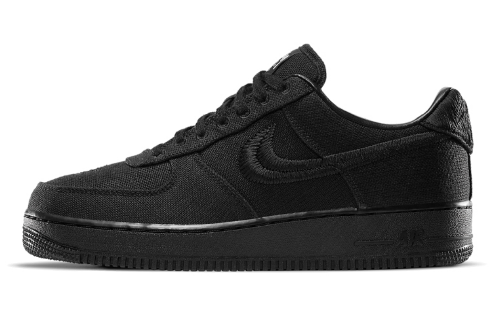 Фото № 1 с приближением к товару «‎Stussy x Nike Air Force 1 Low 'Triple Black'»