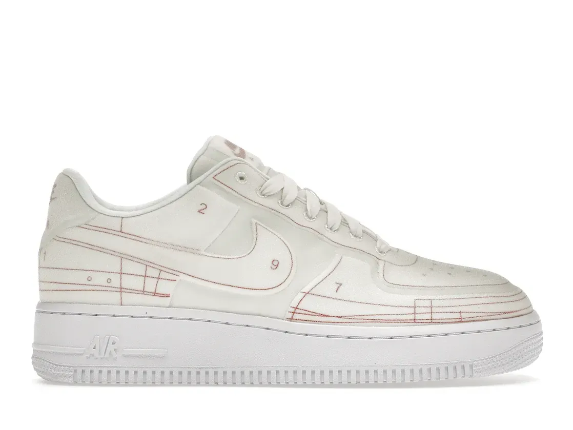 Фото № 1 с приближением к товару «‎Nike Air Force 1 Low '07 LX  Blueprint Summit White »