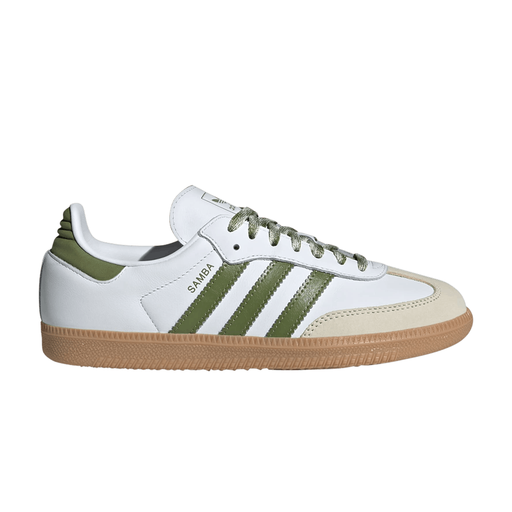 adidas Samba Women's OG White Tech Olive Gum