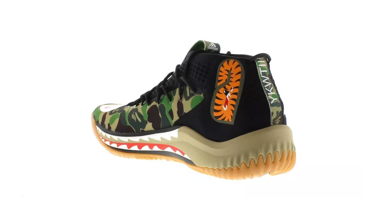 Фото № 2 с приближением к товару «‎adidas Dame 4 A Bathing Ape Camo»