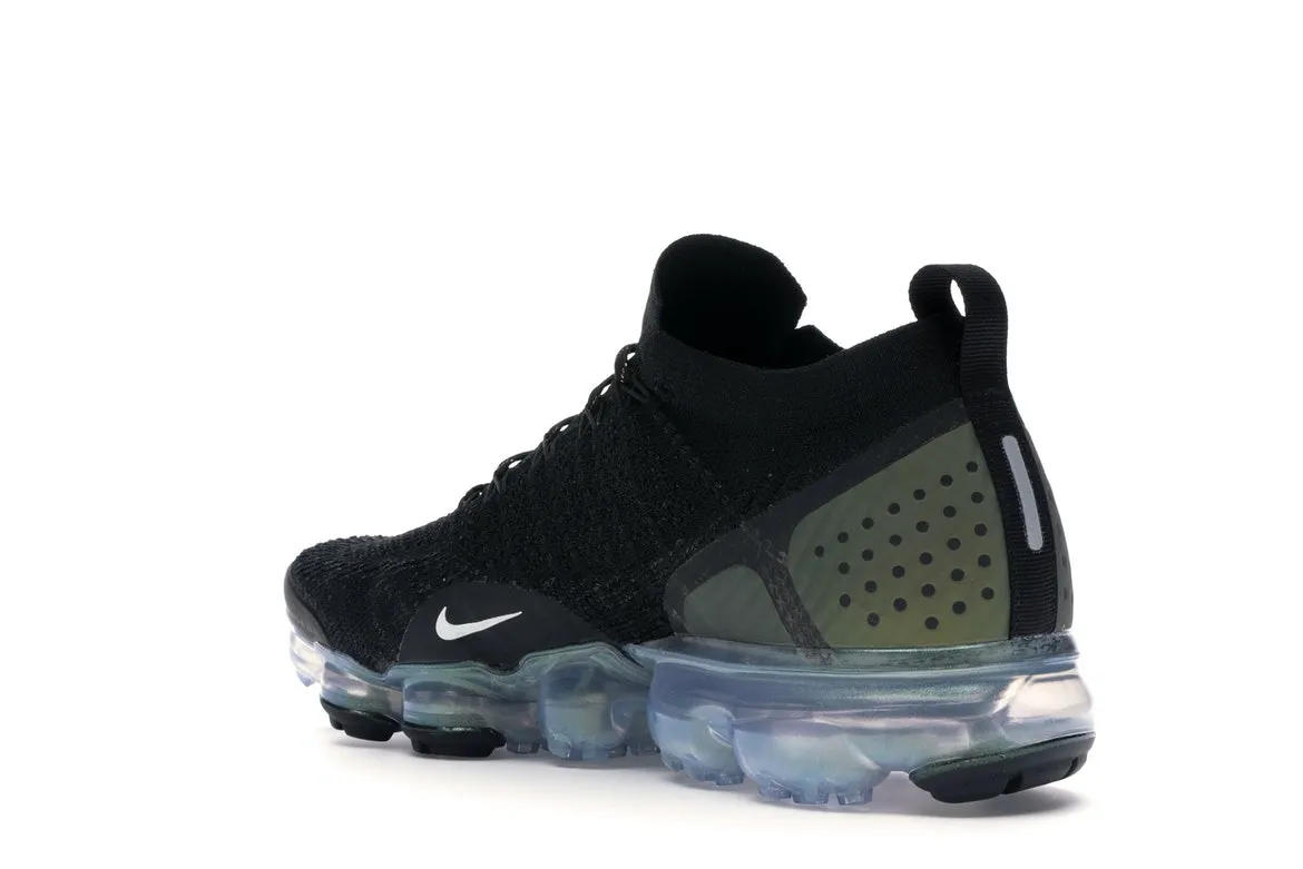 Фото № 6 с приближением к товару «‎Nike Air VaporMax Flyknit 2 Black Metallic Silver Multi-Color»