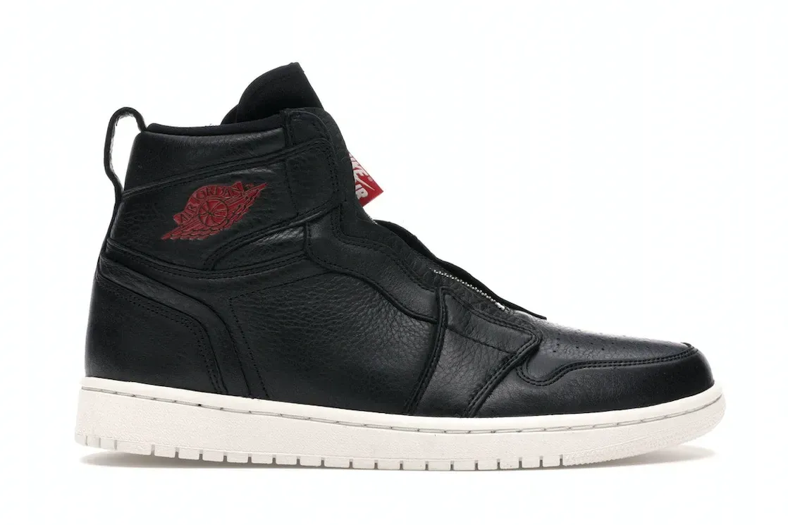 Фото № 1 с приближением к товару «‎Jordan 1 Retro High Zip Black Gym Red Phantom »