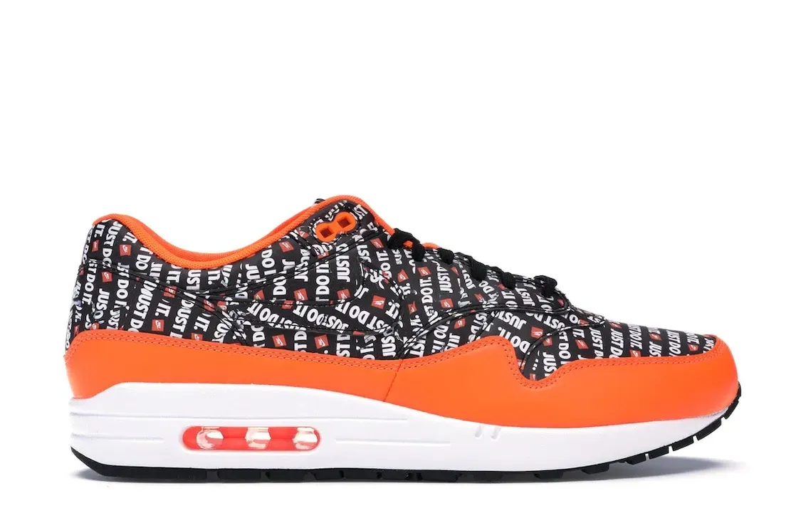 Фото № 1 с приближением к товару «‎Nike Air Max 1 Just Do It Pack Black Orange»