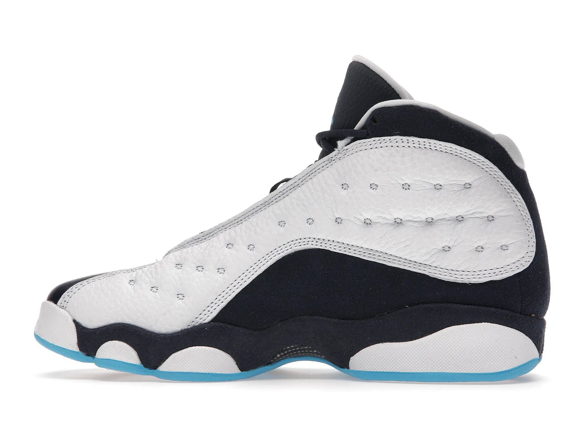 Фото № 4 с приближением к товару «‎Jordan 13 Retro White Obsidian Powder Blue »