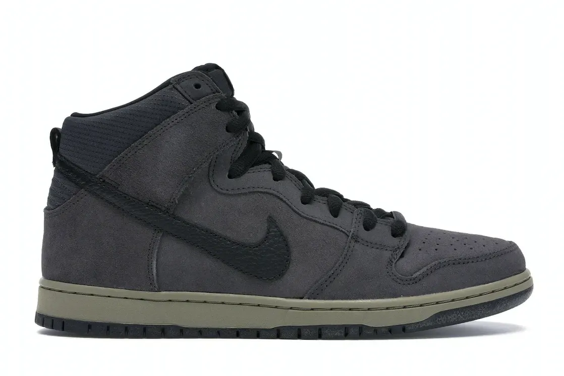 Фото № 1 с приближением к товару «‎Nike SB Dunk High Anthracite Matte Olve»
