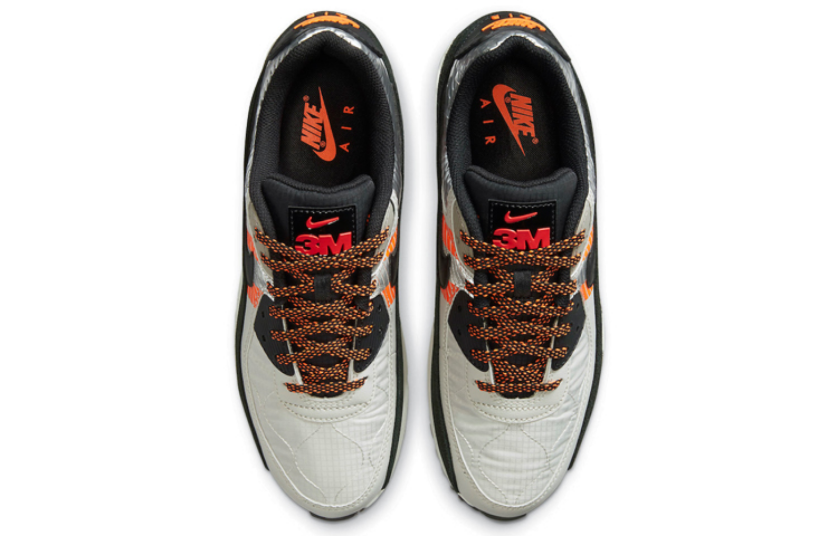 Фото № 4 с приближением к товару «‎3M X Nike Air Max 90 GreyBlackOrange»