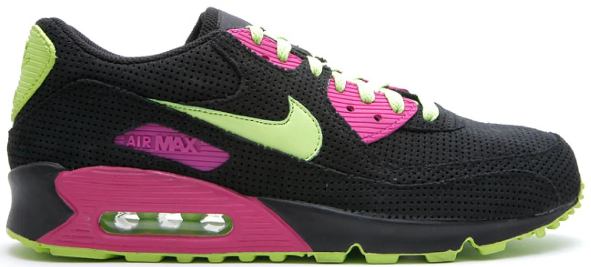 Фото № 1 с приближением к товару «‎Nike Air Max 90 Black Citron Rave Pink»