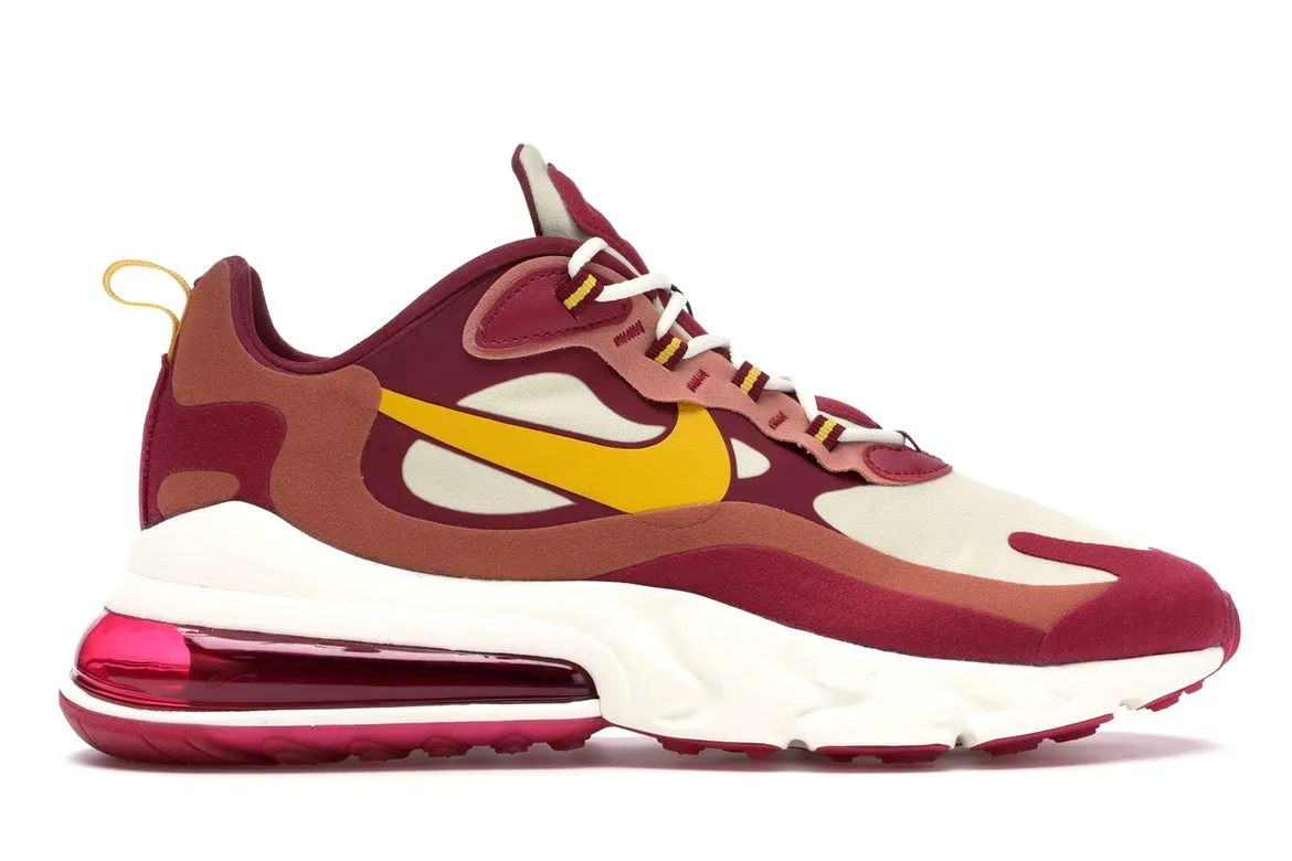 Фото № 1 с приближением к товару «‎Nike Air Max 270 React Noble Red Team Gold»