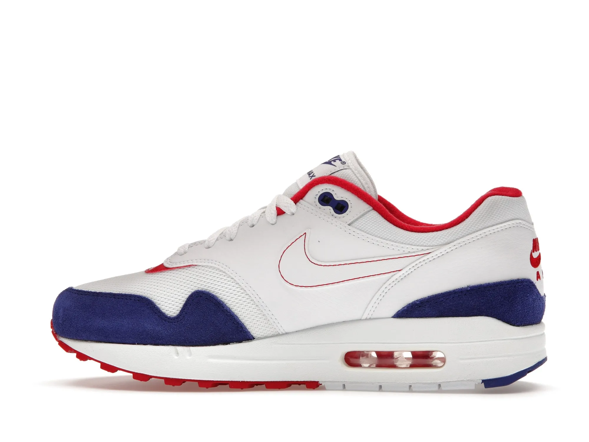 Фото № 5 с приближением к товару «‎Nike Air Max 1 White Red Blue»