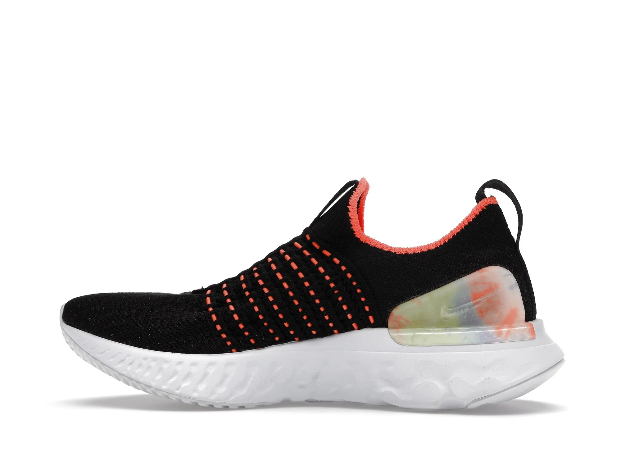 Фото № 6 с приближением к товару «‎Nike React Phantom Run Flyknit Premium Black Bright Mango »