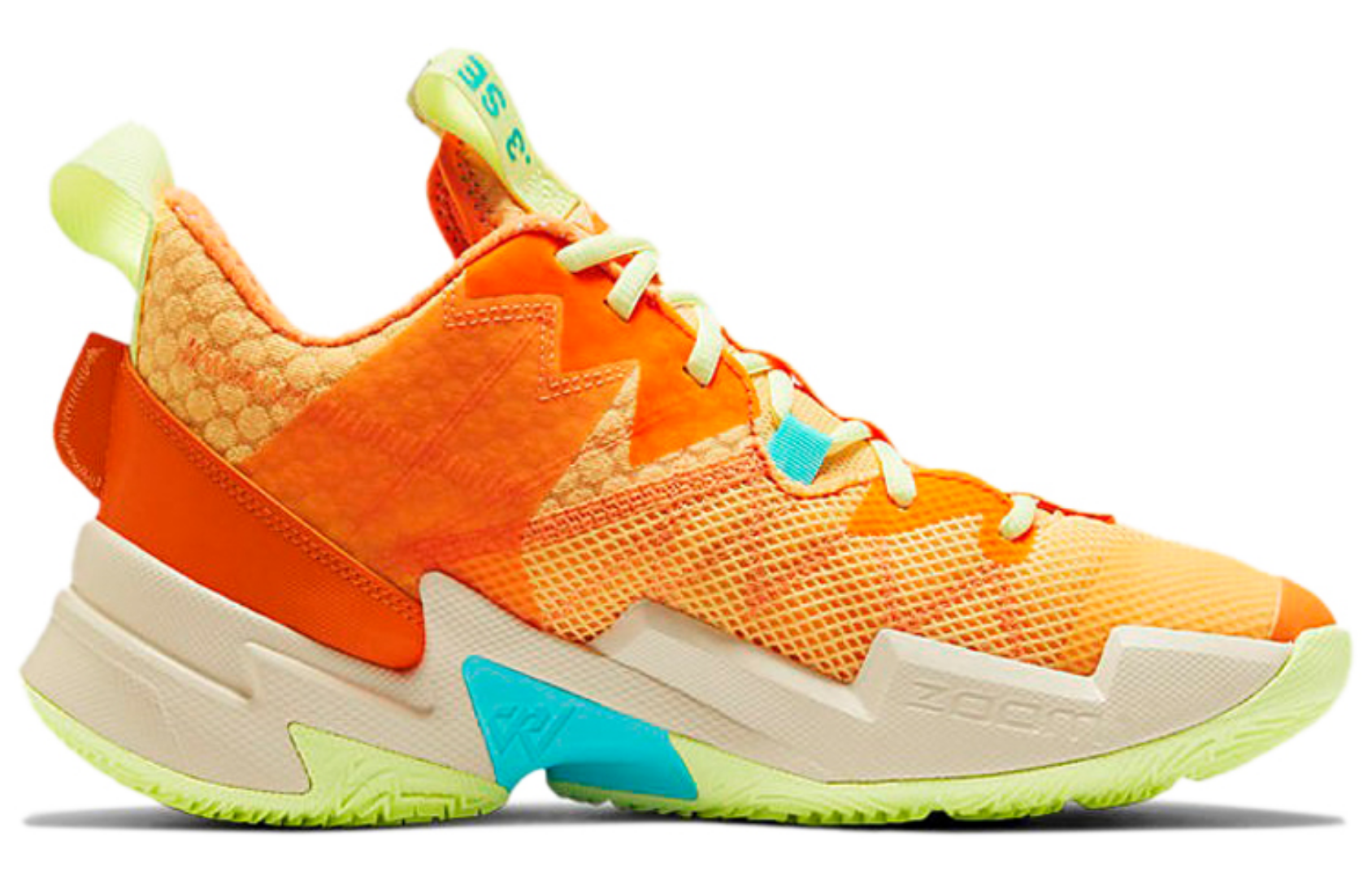 Фото № 2 с приближением к товару «‎Nike Air Jordan Why Not Zer0.3 SE Basketball shoes Atomic Orange»