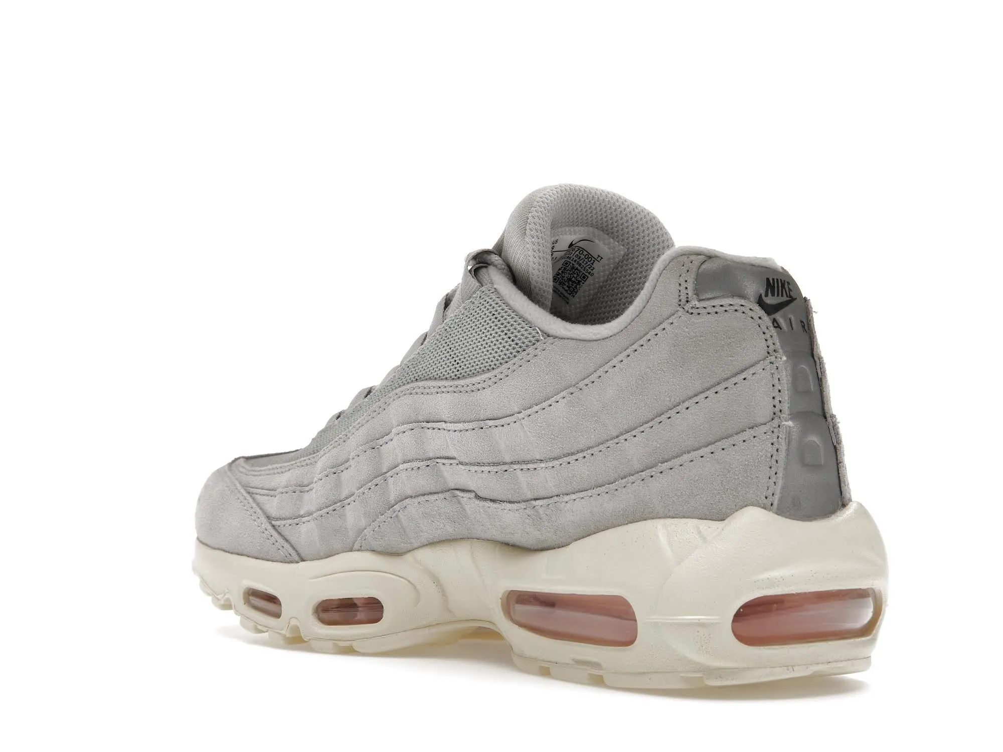 Фото № 6 с приближением к товару «‎Nike Air Max 95 Grey Fog Pink Foam»