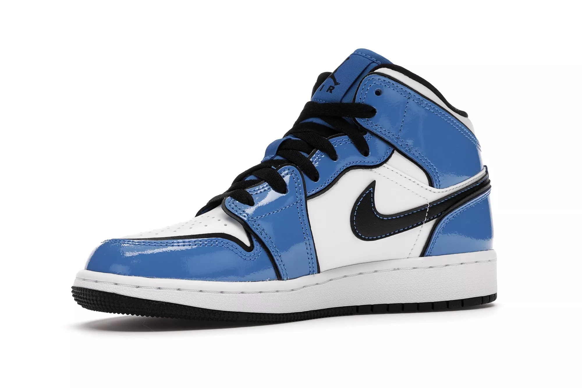 Фото № 2 с приближением к товару «‎Jordan 1 Mid Signal Blue »