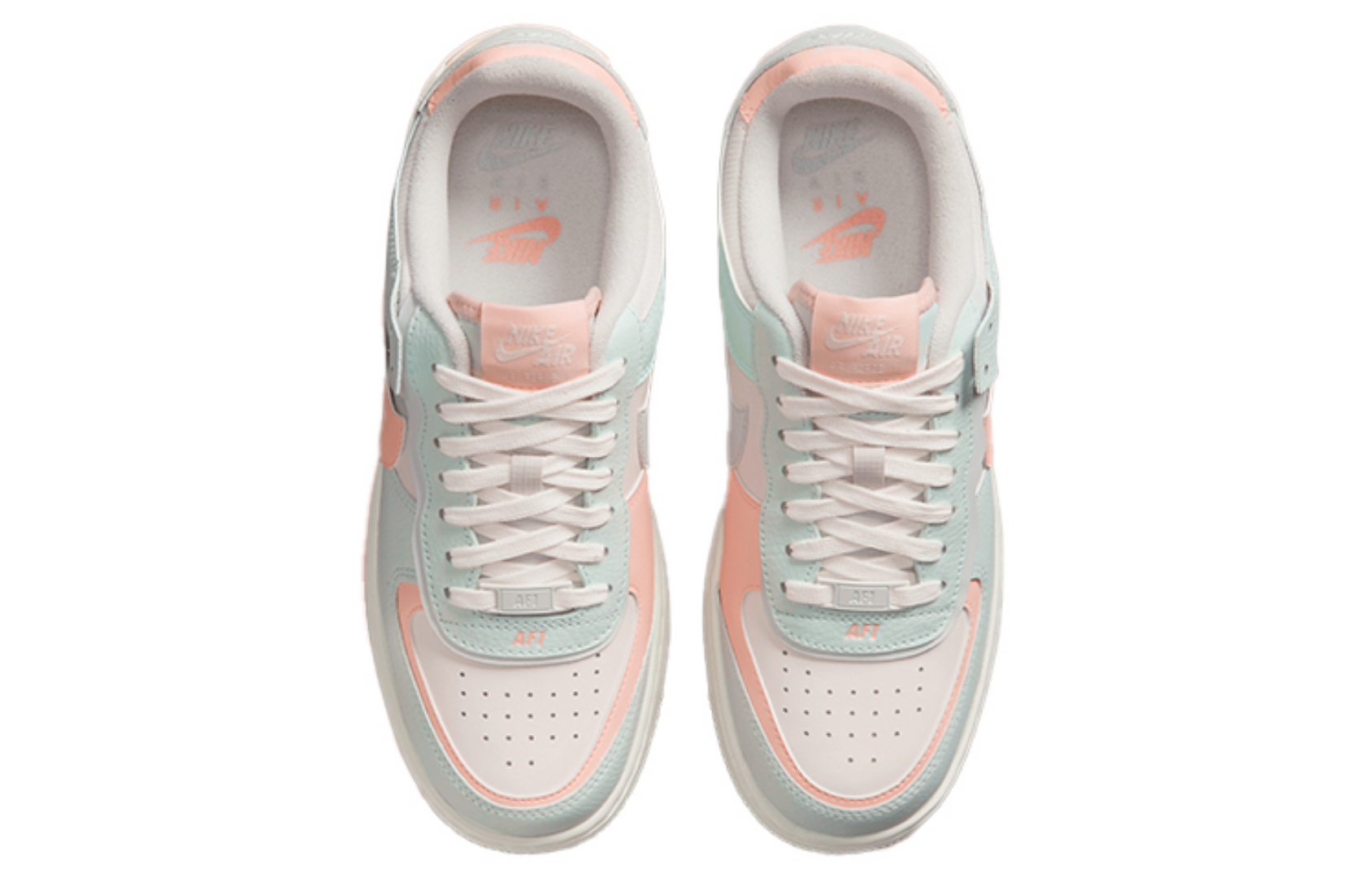 Фото № 4 с приближением к товару «‎Nike Air Force 1 Shadow Macaroon For Women BluePink»