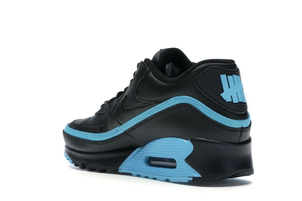 Nike air max 90 undefeated black blue top fury