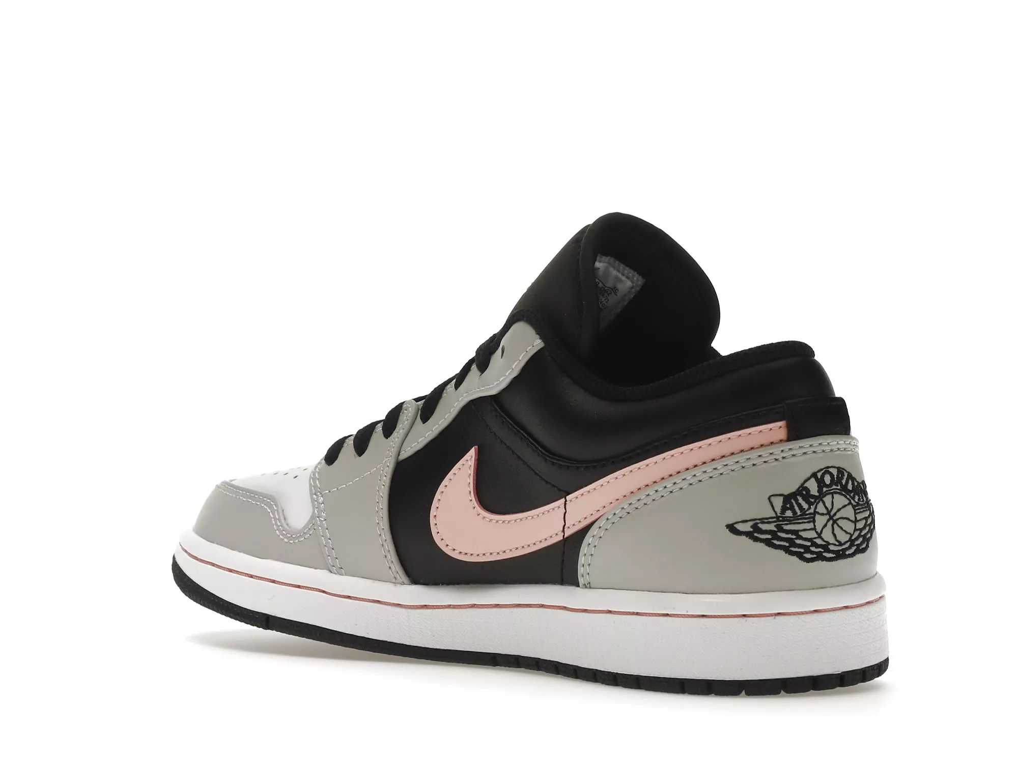 Фото № 6 с приближением к товару «‎Jordan 1 Low Black Grey Pink»