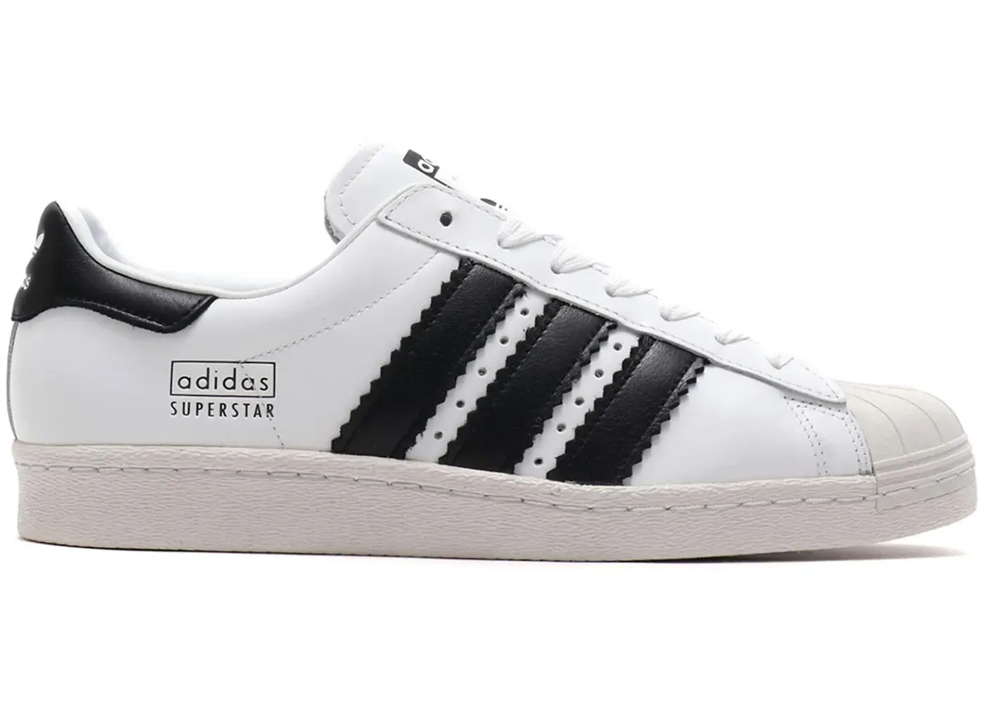 Фото № 1 с приближением к товару «‎adidas Superstar 80s Enlarged Stripes White»