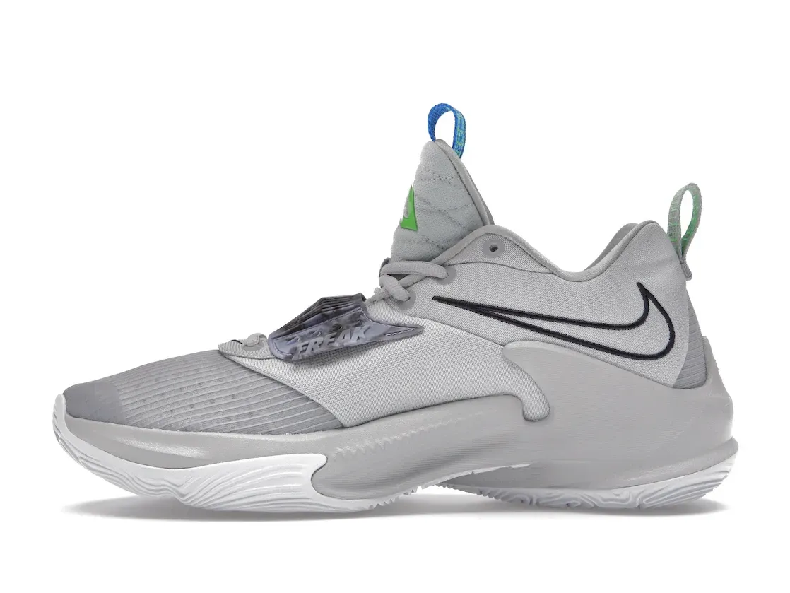Фото № 3 с приближением к товару «‎Nike Zoom Freak 3 NBA 75th Anniversary Grey Marble Lime»