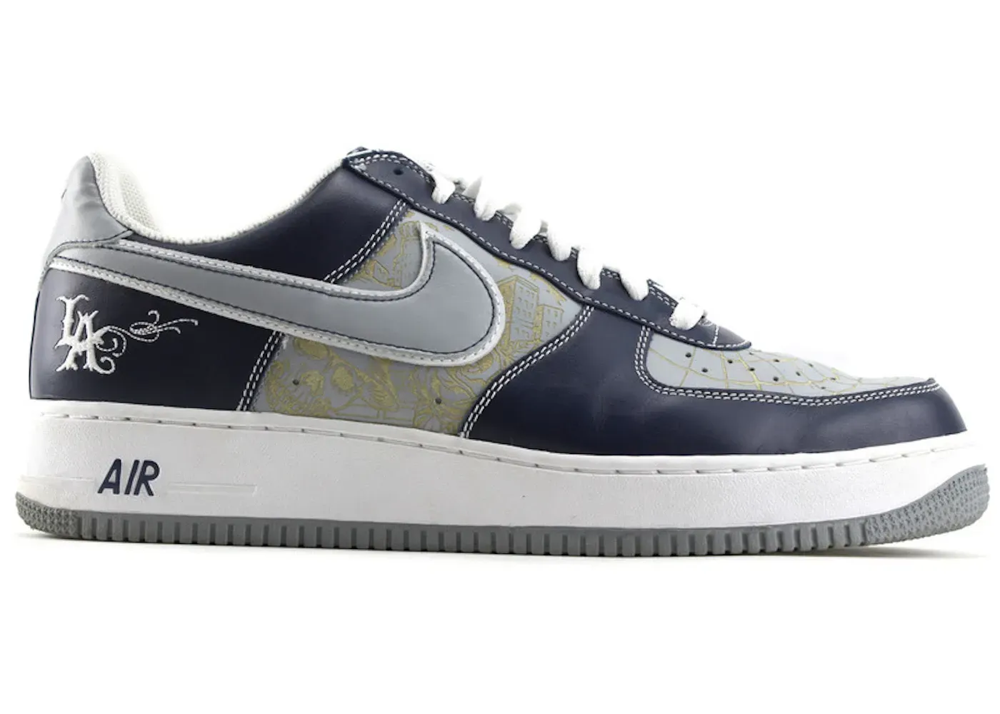 Nike Air Force 1 Mr Cartoon Blue Tattoo (Spiderweb)
