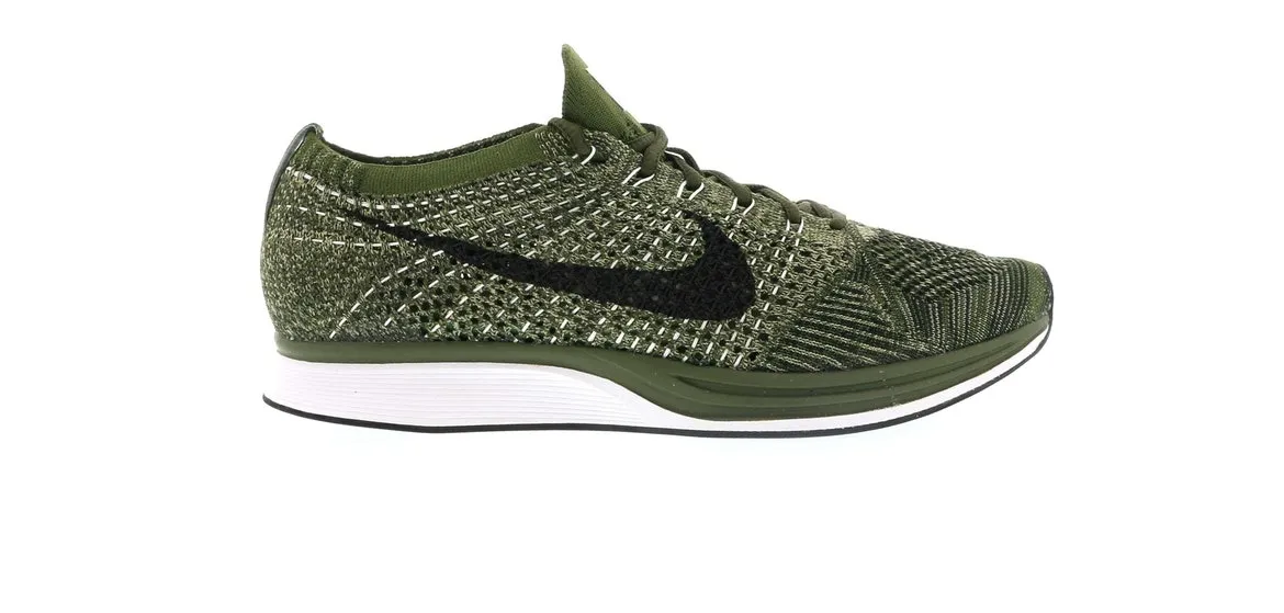 Фото № 1 с приближением к товару «‎Nike Flyknit Racer Rough Green»