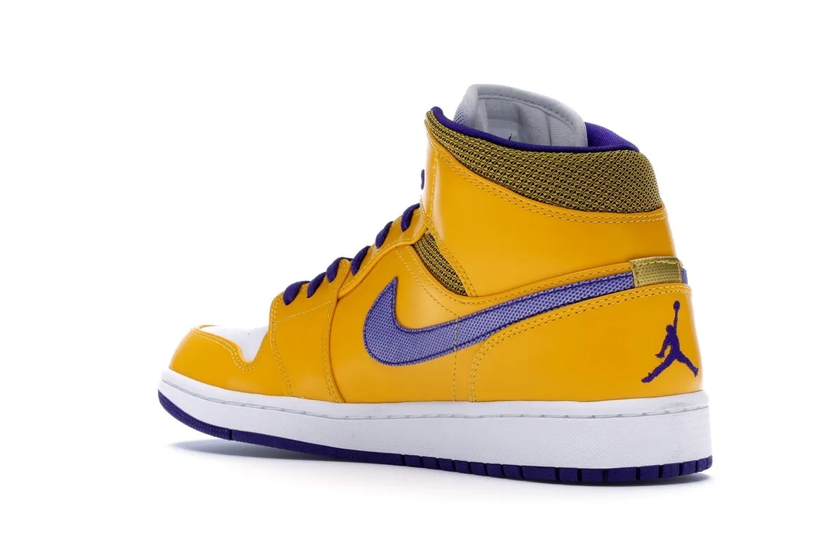 Фото № 5 с приближением к товару «‎Jordan 1 Mid Lakers»