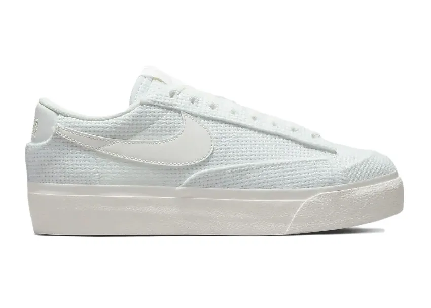 Фото № 1 с приближением к товару «‎Nike Blazer Low Platform Woven Summit White »