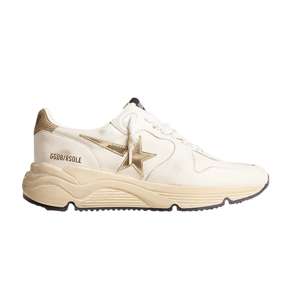 Golden Goose Women's Running Sole White Gold