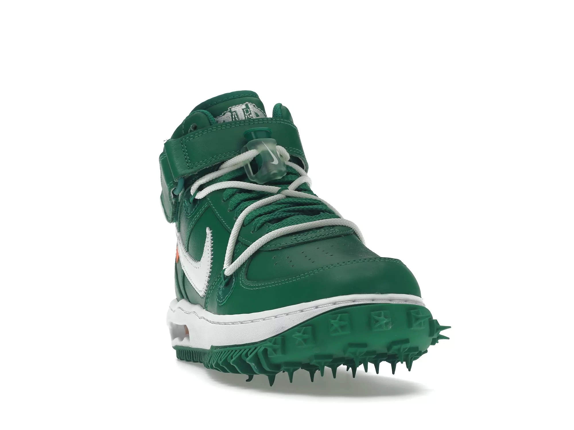 Фото № 2 с приближением к товару «‎Nike Air Force 1 Mid Off-White Pine Green»