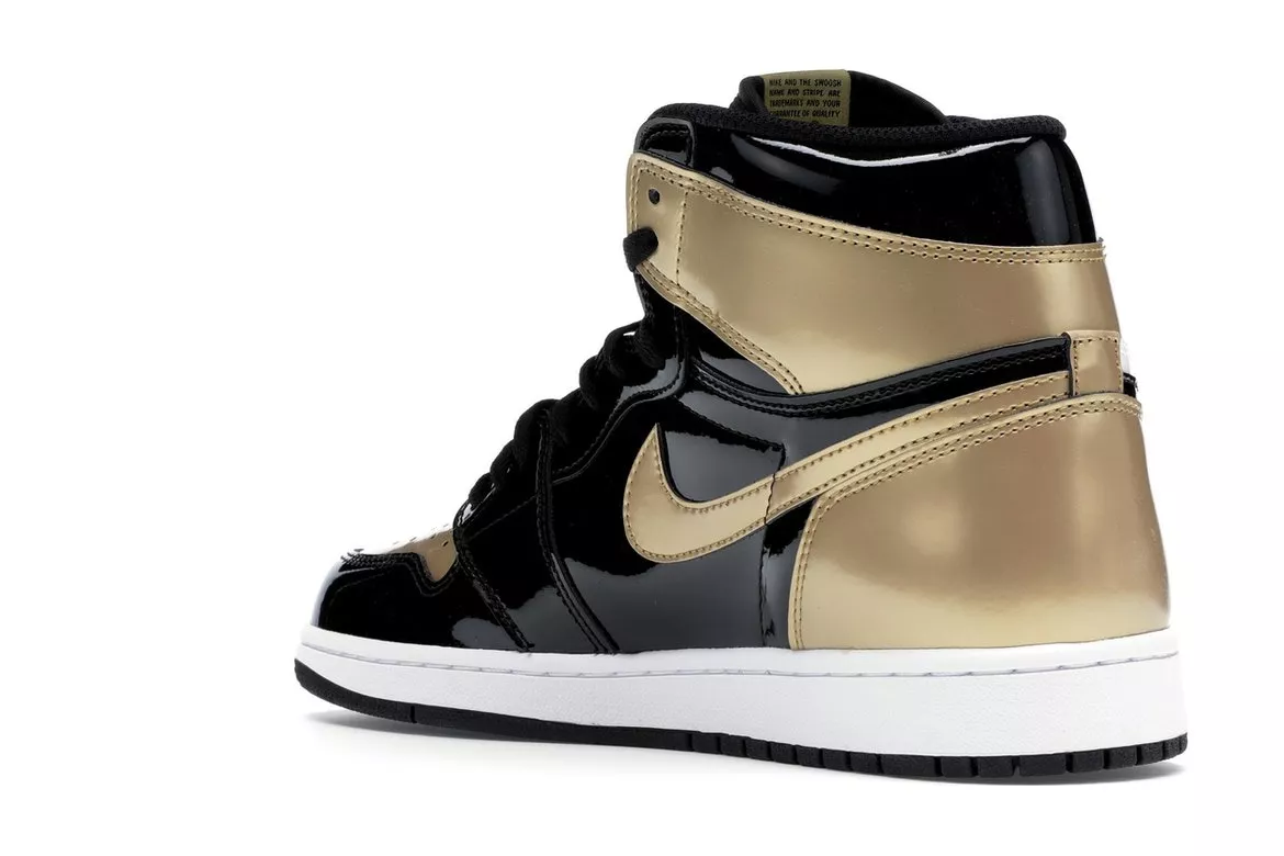 Фото № 5 с приближением к товару «‎Jordan 1 Retro High NRG Patent Gold Toe»