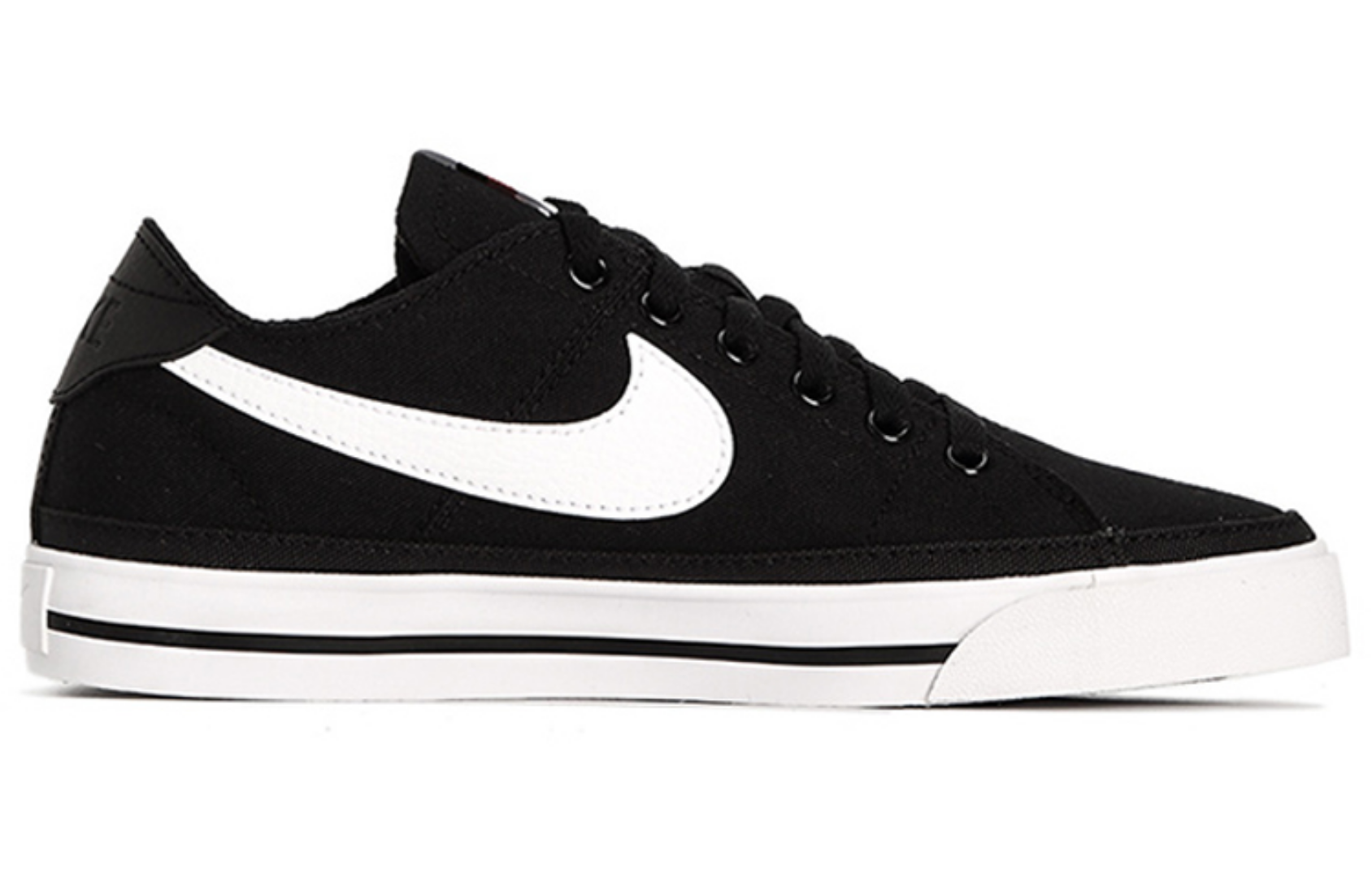 Фото № 2 с приближением к товару «‎Nike Court Legacy Canvas shoes BlackWhite»