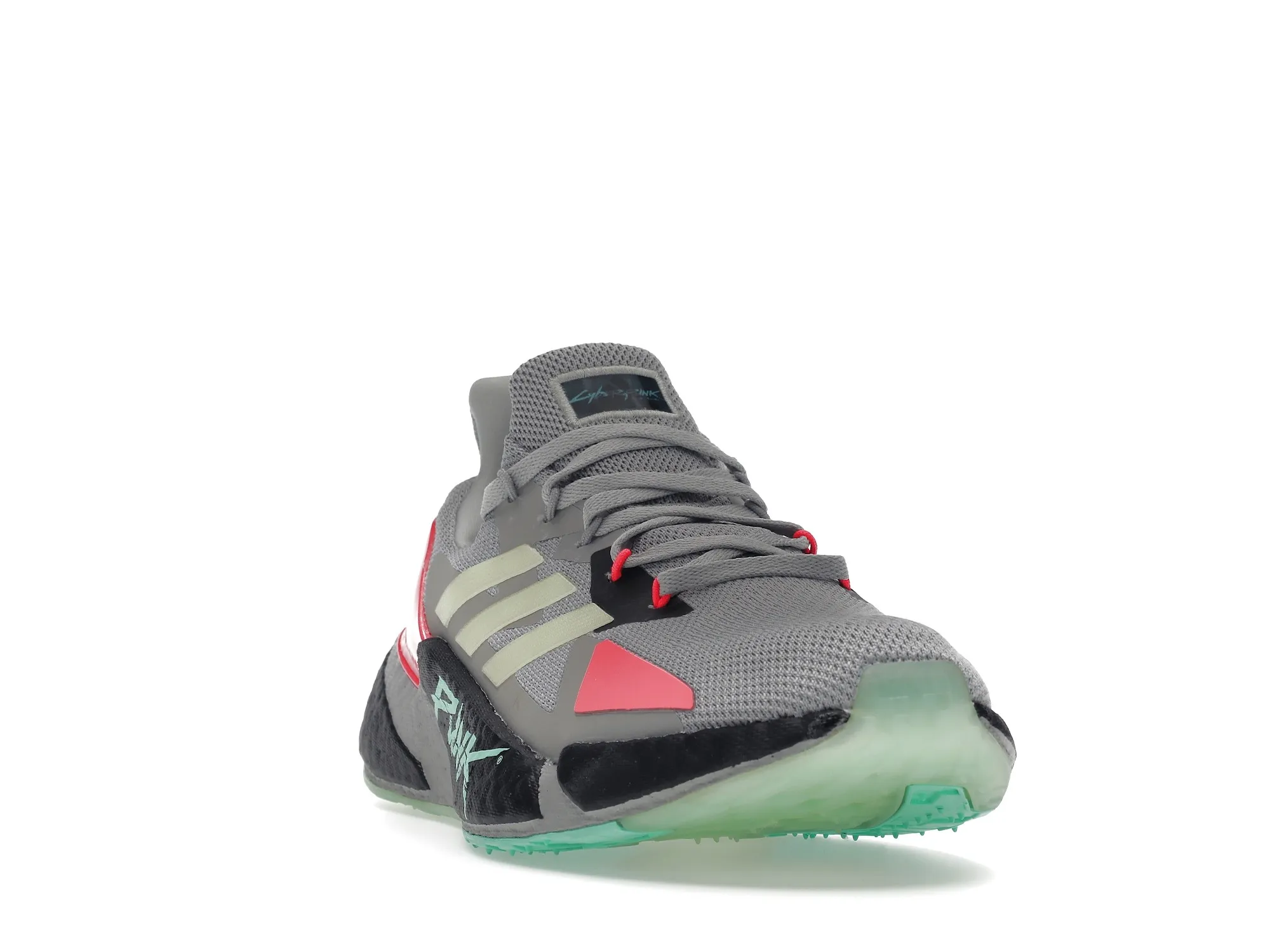 Фото № 3 с приближением к товару «‎adidas X9000L4 Cyberpunk 2077 Grey Yellow Zest Pink»