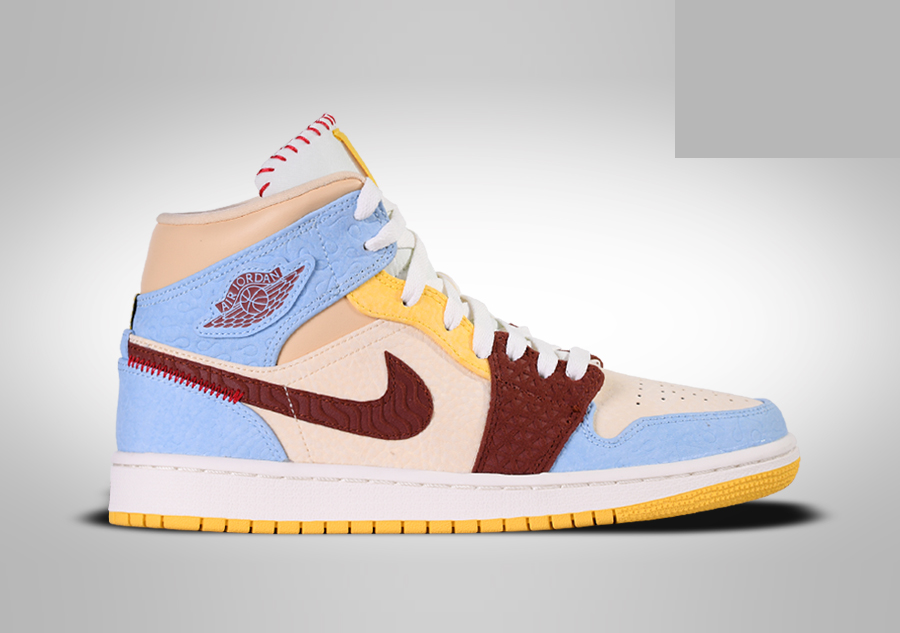 Фото № 2 с приближением к товару «‎Nike Air Jordan 1 Mid SE Fearless Maison Chateau Rouge»
