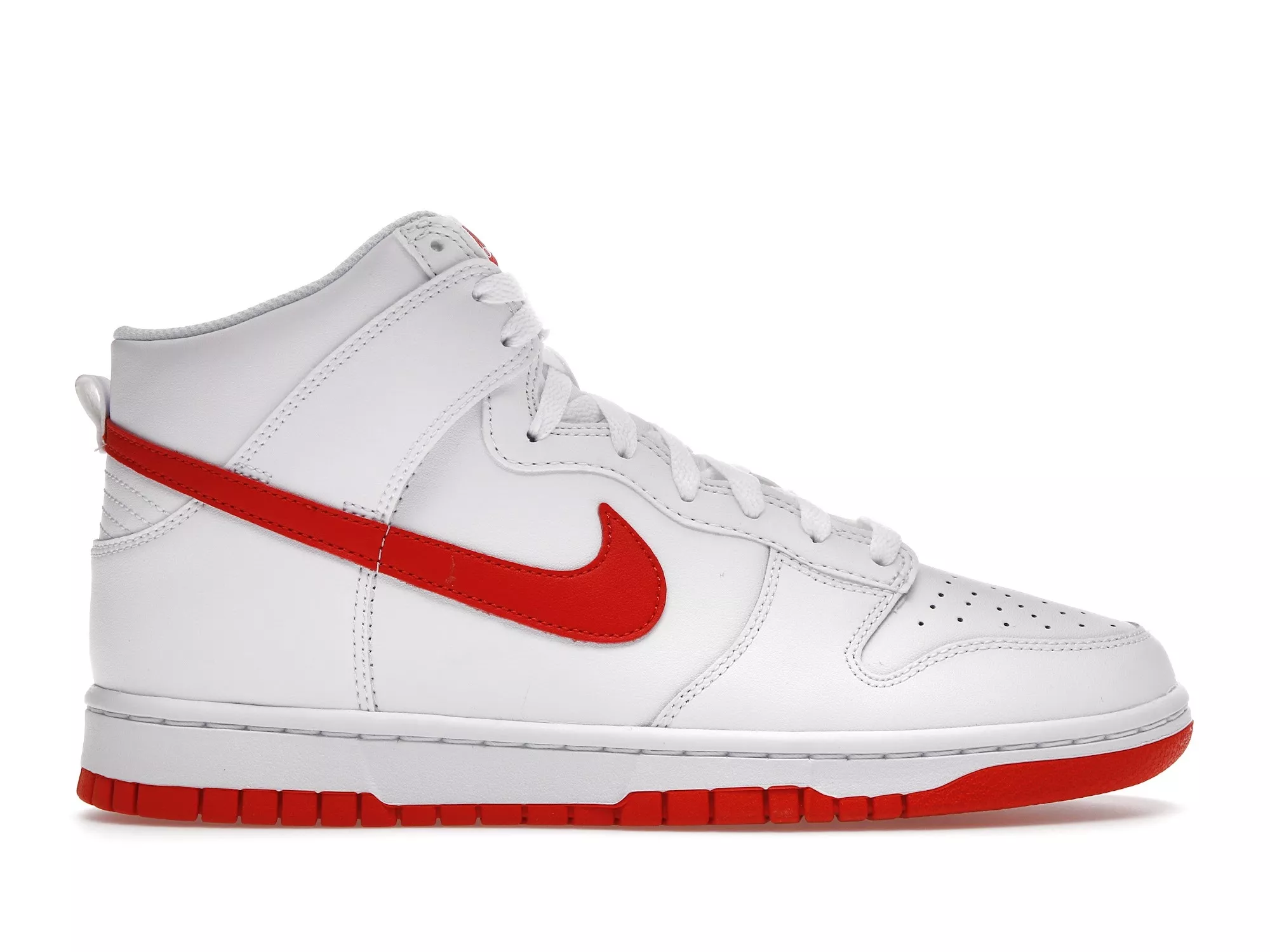 Фото № 1 с приближением к товару «‎Nike Dunk High White Picante Red»