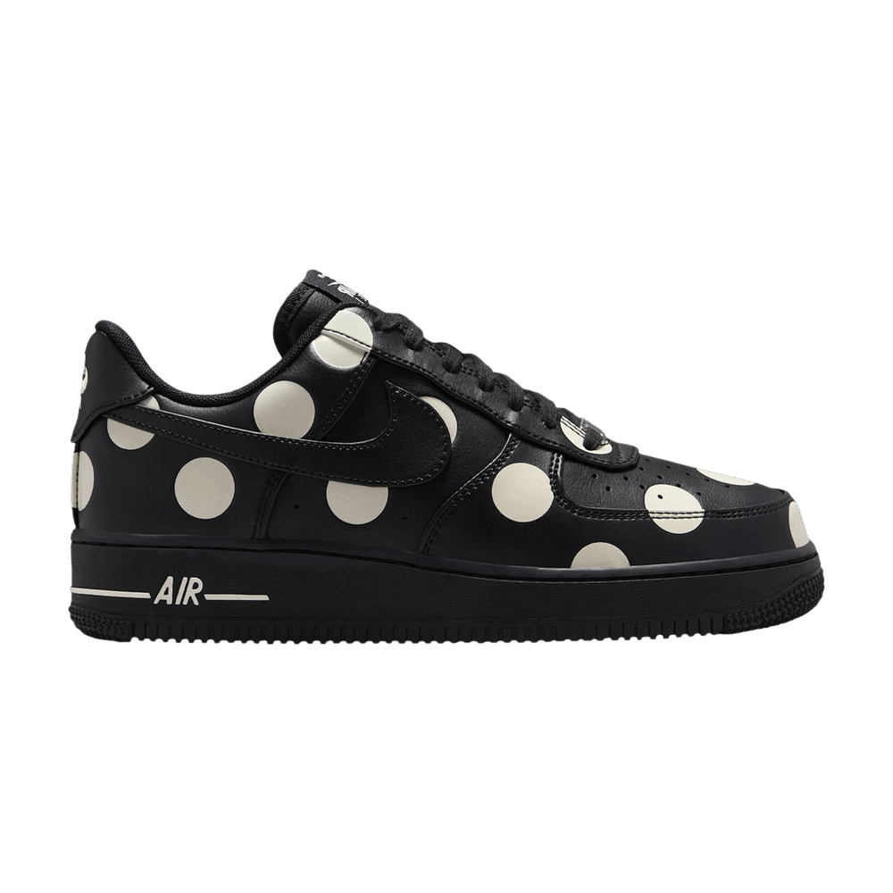Nike Women's Air Force 1 Low Black Polka Dot