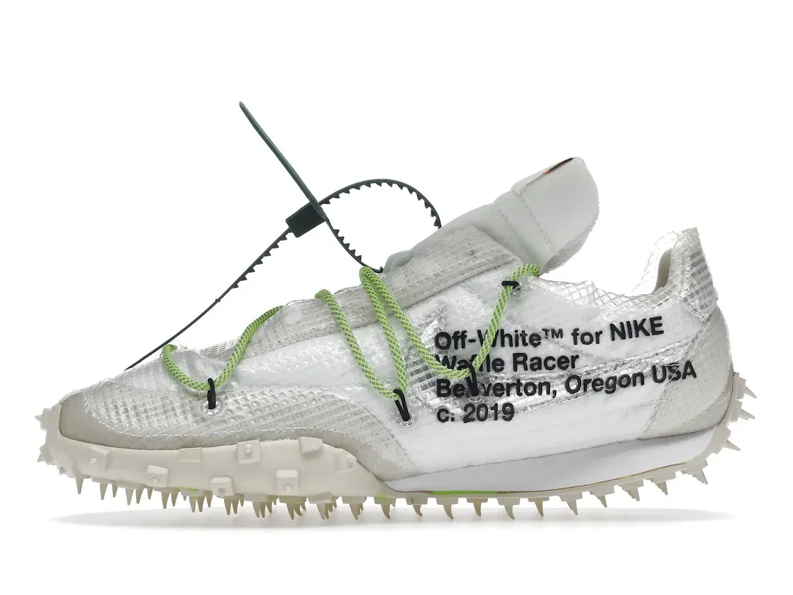 Фото № 3 с приближением к товару «‎Nike Waffle Racer Off-White White »