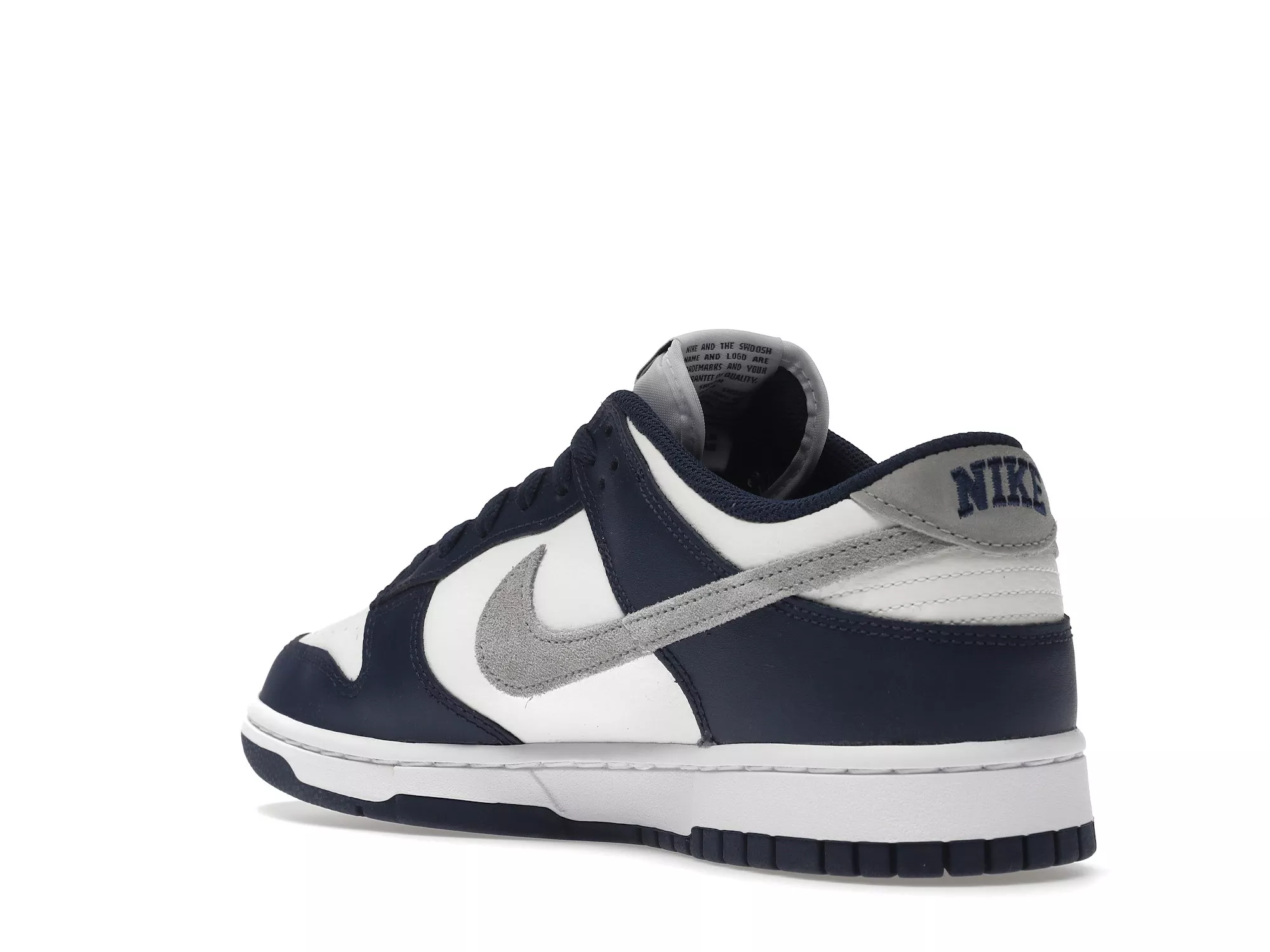 Фото № 4 с приближением к товару «‎Nike Dunk Low Summit White Midnight Navy»