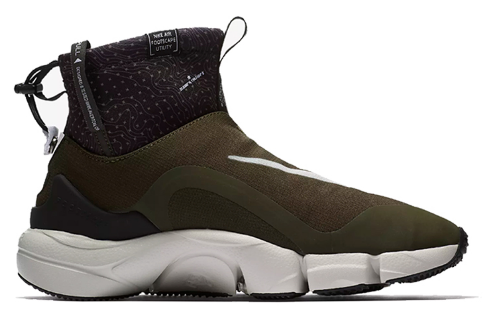 Фото № 2 с приближением к товару «‎Nike Air Footscape Mid Utility 'Cargo Khaki'»