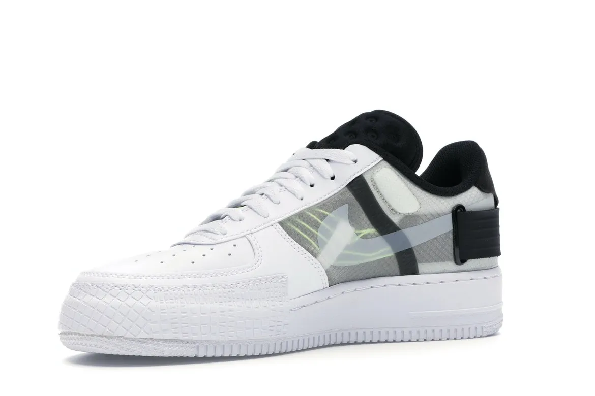 Фото № 3 с приближением к товару «‎Nike Air Force 1 Type White Black Volt»