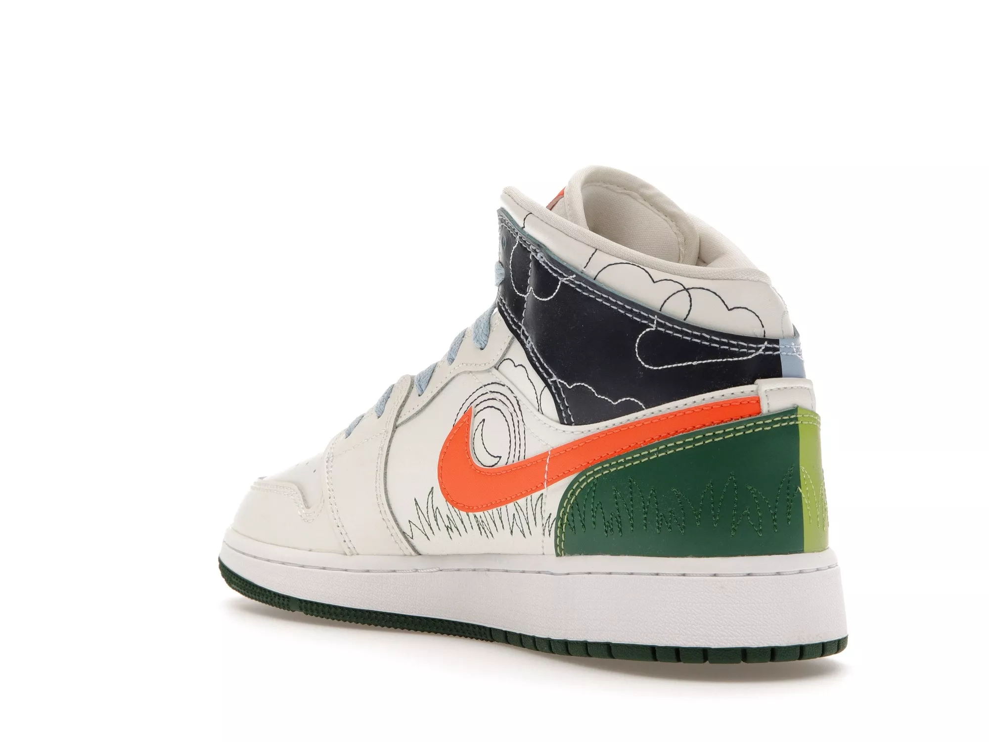 Фото № 5 с приближением к товару «‎Jordan 1 Mid SE Stitch »