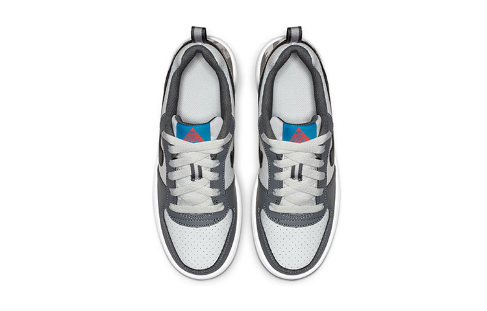 Фото № 4 с приближением к товару «‎Nike Court Borough Low (GS) Shoes GreyBlackBlue»