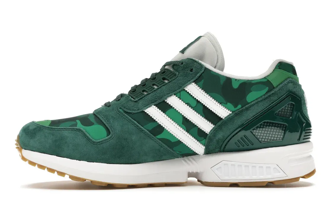 Фото № 3 с приближением к товару «‎adidas ZX 8000 Bape Undefeated Green»