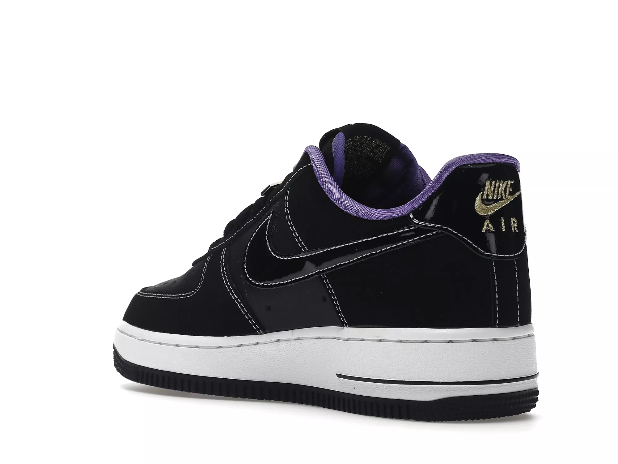 Nike air force 1 purple swoosh best sale