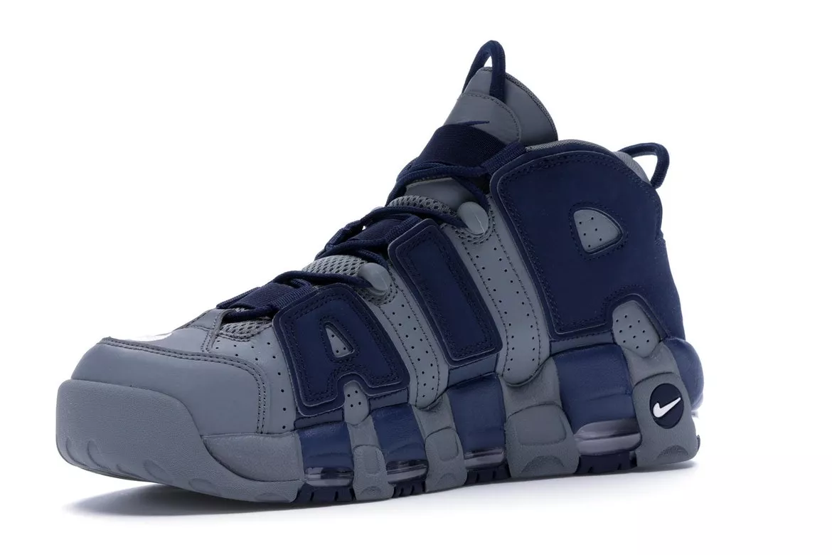 Фото № 4 с приближением к товару «‎Nike Air More Uptempo Cool Grey Midnight Navy»