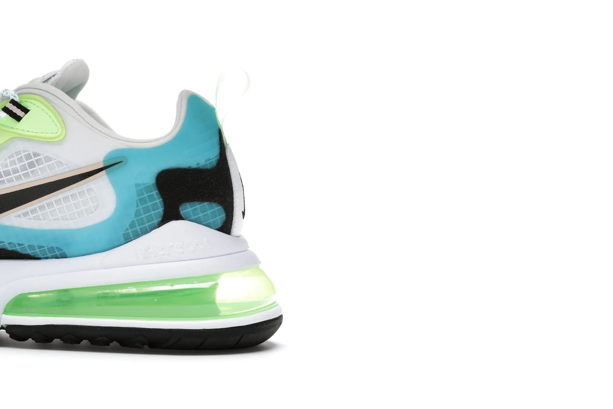 Фото № 3 с приближением к товару «‎Nike Air Max 270 React Oracle Aqua Ghost Green»