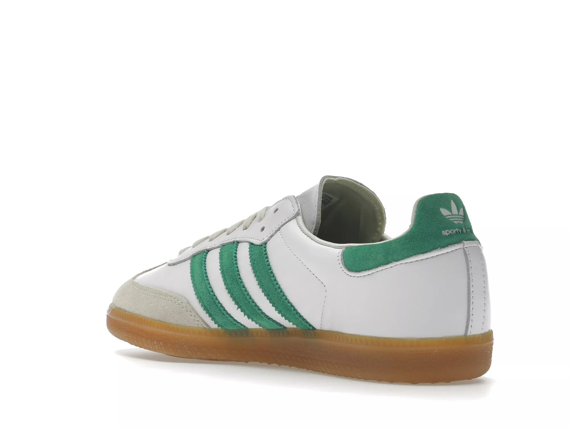 Фото № 4 с приближением к товару «‎adidas Samba OG Sporty & Rich White Green»