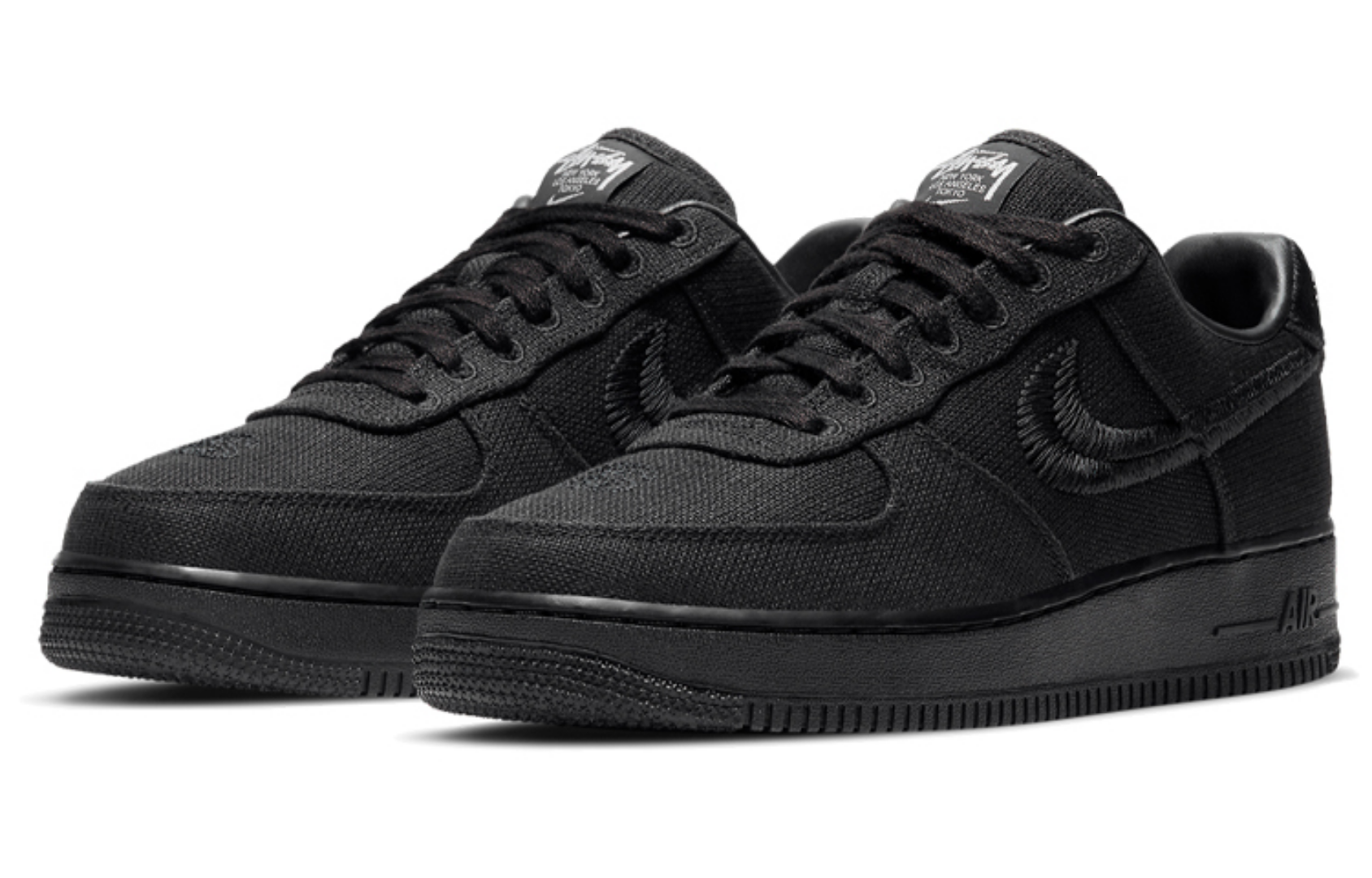 Фото № 3 с приближением к товару «‎Stussy x Nike Air Force 1 Low 'Triple Black'»
