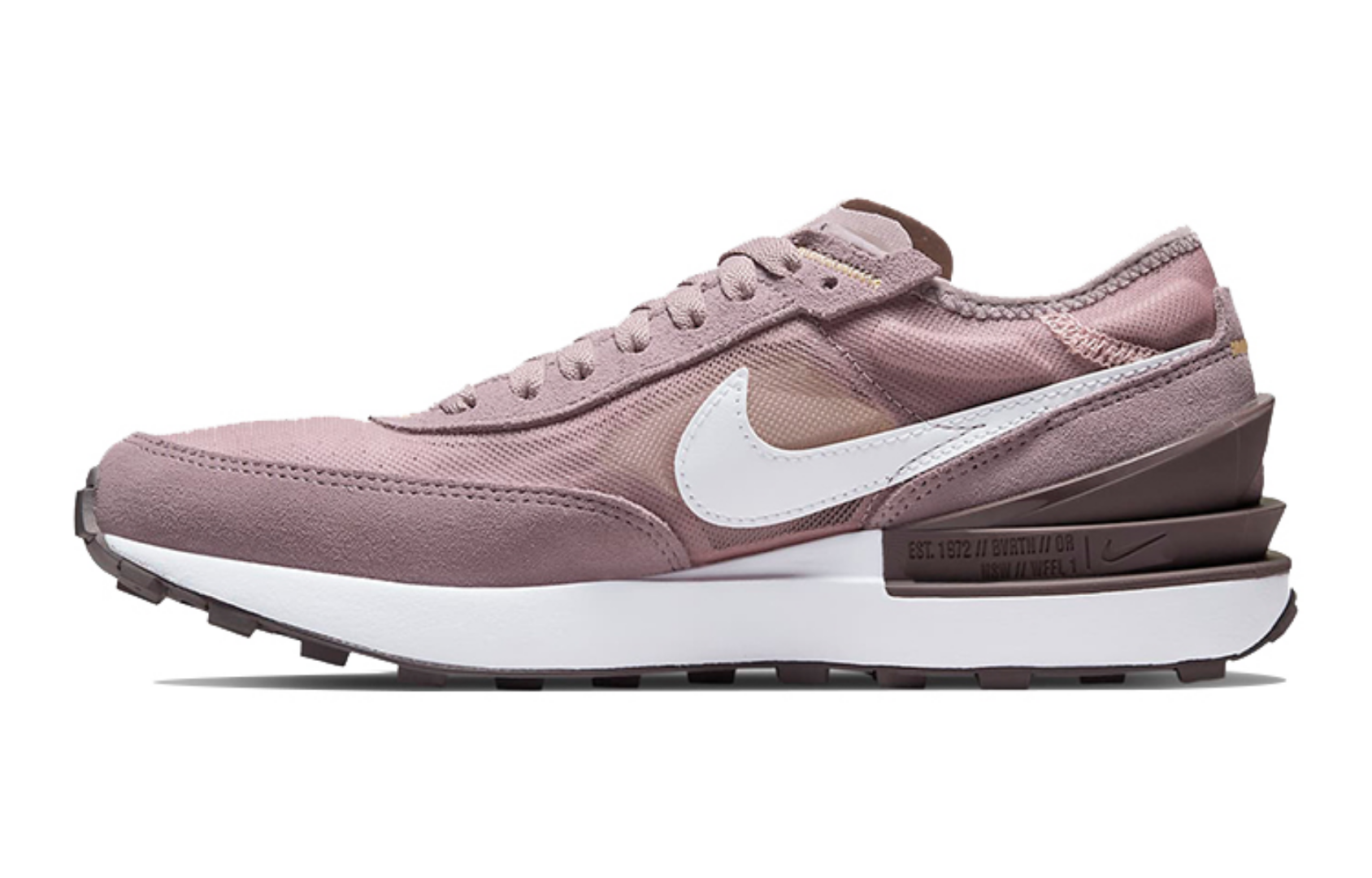 Фото № 1 с приближением к товару «‎Nike Waffle One (GS) Low-Top Running Shoes Pink»