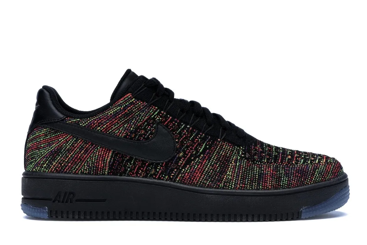 Фото № 1 с приближением к товару «‎Nike Air Force 1 Low Flyknit Black Multi-Color»